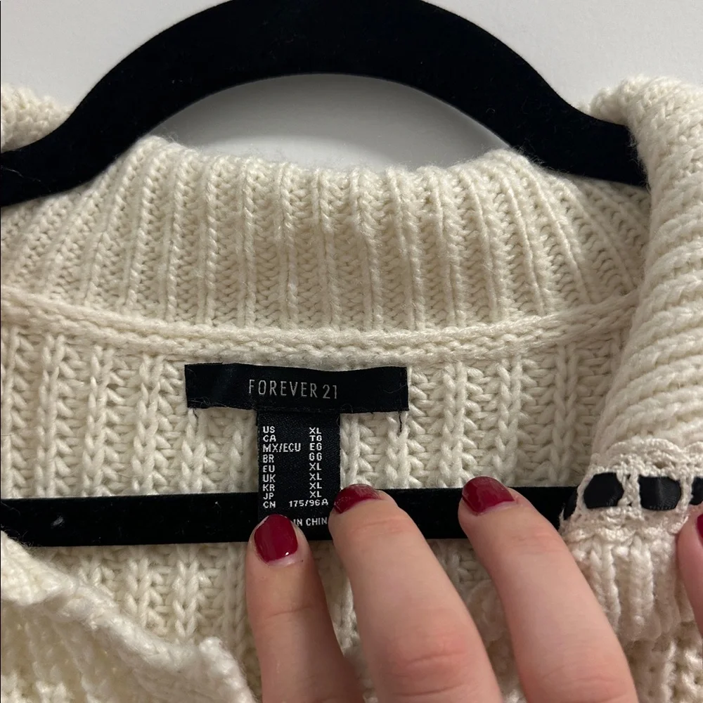 Forever21 Stitched-Trim Cardigan Sweater - Picture 7 of 13